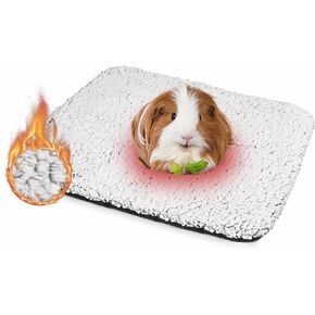 Mygeromon Guinea Pig Cage Liner Washable Rabbit Bedding Mats Small Animal Pad for Winter Keep Warm 19.5×15.5 Inch