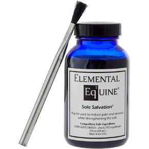 Elemental Equine Sole Salvation 8oz Sole Paint for Horses with Sore Soles, Bruising, Strengthening Thin Soles, Quarter Cracks and General Preventative Hoof Maintenance