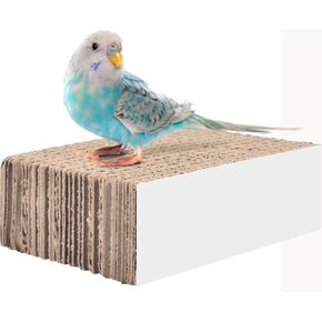 KATUMO Conure Toys, 4.7 Inch Cockatiel Foraging Shredder Chewing Toys Parakeet Perch Stand Bird Cage Assessory for Lovebird Parrotlet Small Birds