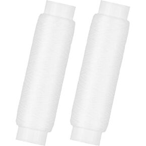 2PCS Fishing Thread Clear String, 0.2mm/1640 FT Invisible Fishing Bait Elastic Thread Line & Strong Fishing Line for Salmon, Sturgeon, Catfish, Bass, No-Knots Nylon Fishing String Bait Keeper Thread