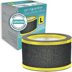Germ Guardian True HEPA Filter Air Purifier for Home, Office, Bedrooms, Filters Allergies, Pollen, Smoke, Dust, Pet Dander, Mold, Activated Carbon Eliminates Odors and Deodorizes, White, AC4200W