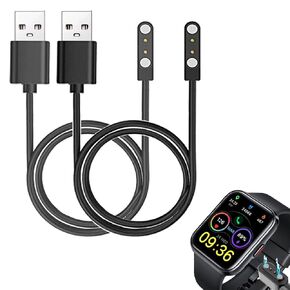 smart watch Cable Chargers ENOMIR Fitpolo Quican Tensky ID208 PLUS 1.8" and ENOMIR ID208BT, SKG V7 Pro 1.7" Smartwatch, 2-Pack