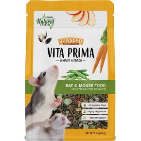 Sunseed Vita Prima Complete Nutrition Rat & Mouse Food, 2 LBS