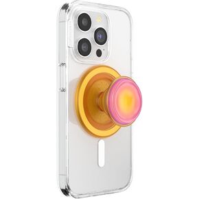 PopSockets Round Phone Grip Compatible with MagSafe, Adapter Ring Included, Phone Holder, Wireless Charging Compatible - Jelly Sunni