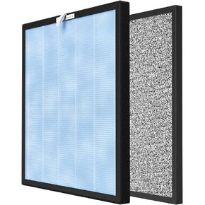 2 Packs HSP001 Replacement Filter Compatible with HSP001 Smart Air Cleaner Purifier for Home,Large Room, 4 Stages Filtration with H13 True HEPA Filter