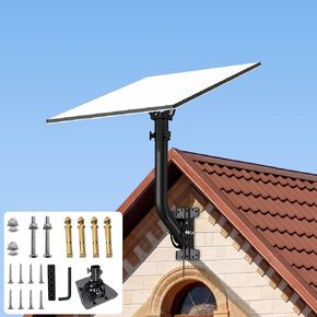Starlink Gen 3 Wall Mount, Adjustable160 Degree Tilt Starlink Internet Kit Satellite Pole Mounting Kit, Compatible with Starlink Gen 3 Standard/Enterprise Dish