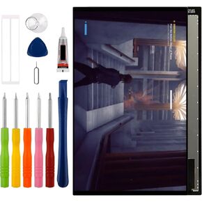 [New] Duotipa LCD Display Screen Digitizer Assembly Replacement for Valve Steam Deck with Technical Repair Tools Kit-Black.