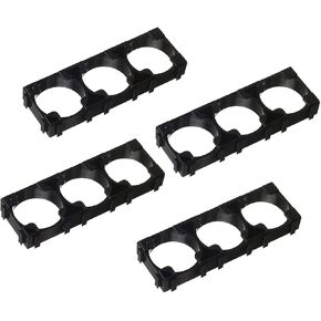 Bettomshin 50Pcs 21700 Lithium Cell Spacer Triple Battery Holder Bracket Battery Pack Bracket for DIY Fixed Battery 21.3mm Hole Dia