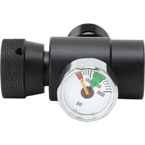 TOPINCN Soda Valve Adapter Tr21 Refill Station Co2 Pressure Gauge 4 ASA Cga320 Big Bore Connector with Black 3000Psi Kit for Thread Interface
