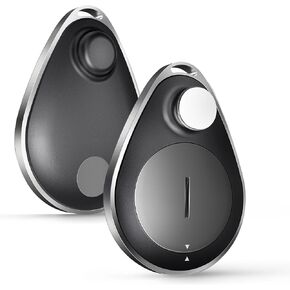 Utag Hidden GPS Tracker 2 Pack,Tracker Works with Apple Find My (iOS only),Lost Mode,Suitable for Backpack,Phone,and More,Water Resistant Black