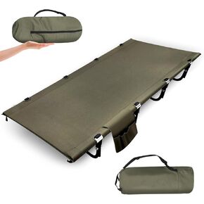 Ultralight Camping Cot,Backpacking Cot for Sleeping,Folding Camp Cot Bed for Adults,Easy Set-Up,Supports 330Lbs, Portable,Foldable, Compact for Adults for Outdoor, Hiking, Travel