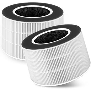 XBWW 4 Packs H13 True HEPA Replacement Filter Compatible with Tredy TD-1500 TD-1500BM Purifier, 4 Stages Filtration