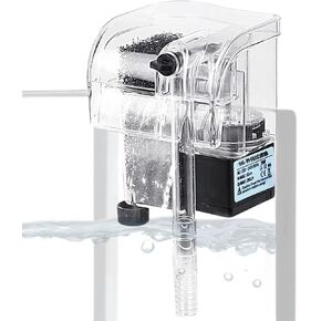 JOR Nano Electric Power Filter, Hang-on-Back Device, for 5-Gallon Small Fish Tanks and Below, 1 Piece per Pack
