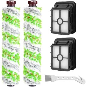 LesinaVac Replacement parts Brush Roll and 1866 Vacuum Filters Compatible with Bissell Crosswave Pro 2306 1785 Series Vacuum Cleaner