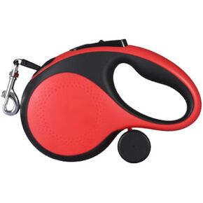 Retractable Dog Leash, 26Ft Heavy Duty Cable for Small to Large Dogs up to 110lbs, 360° No Tangle, One-Handed Brake, Red (RED)
