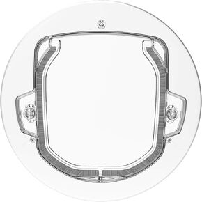 Ultra Clear Pet, Cat and Dog Door with 4-Way Locks for Screens, Glass Doors and Windows up to 0.6" Thick, Small, Clear