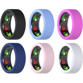 MMOBIEL Ring Protector for Samsung Galaxy Ring [6 Pack] Silicone Ring Cover for Samsung Galaxy Smart Ring, Oura Ring Gen3 etc. – Elastic Case for Gym and Working Out - Size 6/7/8/9/10/11/12/13