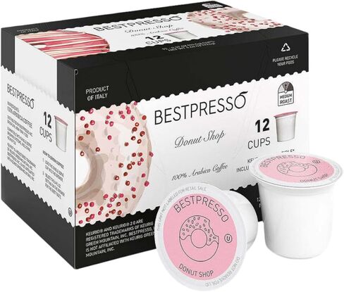 ماكينة صنع القهوة Keurig K-Cafe إصدار خاص مع وظيفة اللاتيه والكابتشينو - تخمير مريح - (النيكل) حزمة مع دونات شوب كبسولات القهوة المشوية المتوسطة وأكواب التنظيف (3 عناصر) in Kuwait