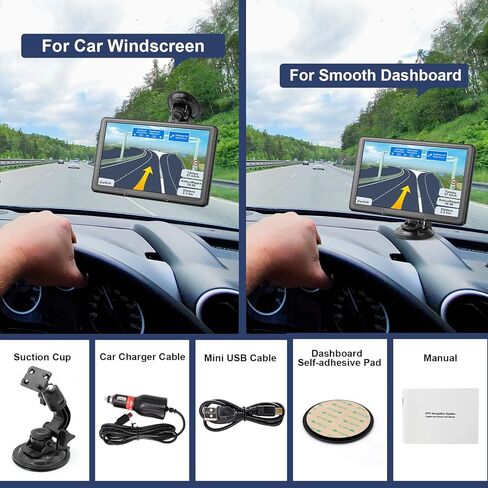 نظام تحديد المواقع العالمي (GPS) لمستكشف شاحنة السيارة - نظام الملاحة بشاشة لمس 9 بوصة، 2024 خرائط الولايات المتحدة/كاليفورنيا/MX غير المتصلة بالإنترنت تحديث مجاني مدى الحياة، التوجيه الصوتي، تحذير كاميرا السرعة، نظام تحديد المواقع العالمي للسيارات RV لسا in Kuwait