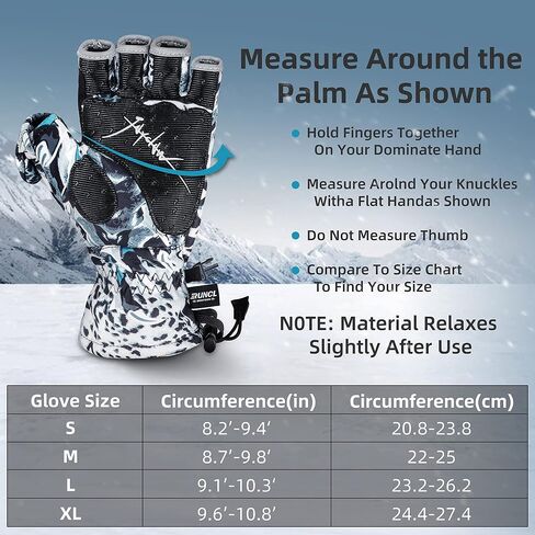 RUNCL Ice Fishing Gloves Convertible Mittens Flip Fingerless Mittens with 3M Thinsulate-Winter Fishing Gloves, Windproof Gloves for Men Women-Ideal for Winter Fishing, Photography, Kayaking… in Saudi Arabia