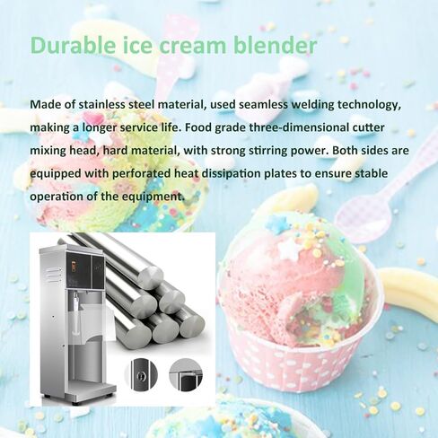 110 فولت تلقائي 110 فولت صانع الآيس كريم خلاط خلاط تحريك آلة دوامة الآيس كريم شاكر خلاط لينة الآيس كريم خلاط الزبادي مزج آلة خلاط 3400r / دقيقة، 3 أكواب اليد in Kuwait