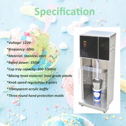 110 فولت تلقائي 110 فولت صانع الآيس كريم خلاط خلاط تحريك آلة دوامة الآيس كريم شاكر خلاط لينة الآيس كريم خلاط الزبادي مزج آلة خلاط 3400r / دقيقة، 3 أكواب اليد in Kuwait
