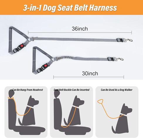 Back Seat Extender for Dogs, Hard Bottom Dog Car Seat Cover for Back Seat, Holds 400 lbs, Hard Bottom Dog Hammock, Car Back Seat Extender, Waterproof Dog Travel Bed for Car, SUV, Truck in Kuwait