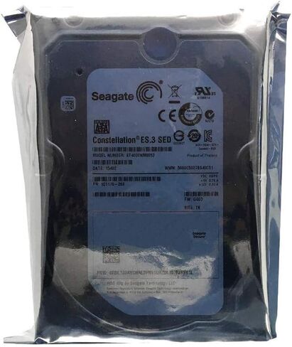 Seagate Constellation ES.3 ST4000NM0053 4 تيرابايت SATA 6 جيجابايت/ثانية 128 ميجابايت كاش 7200 دورة في الدقيقة 3.5 بوصة محرك الأقراص الصلبة الداخلي للمؤسسات - ضمان لمدة 5 سنوات (متجدد) in Saudi Arabia