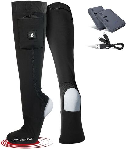 بطانات جورب مسخنة ببطارية 5 فولت من ActionHeat مع حزم بطاريات - تسخن حتى 150 درجة فهرنهايت لمدة تزيد عن 5 ساعات in Kuwait