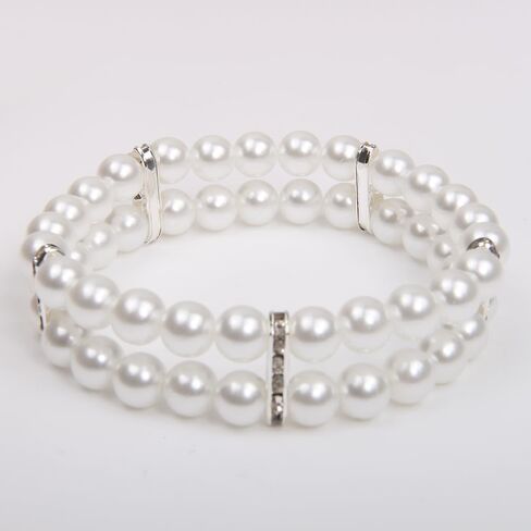 2 صفوف من اللؤلؤ للحيوانات الأليفة قلادة طوق بلينغ إكسسوارات سحر الحيوانات الأليفة جرو مجوهرات جرو تشيهواهوا يوركي مصنوعة يدويًا قابلة للتعديل (وردي، صغير جدًا) in Kuwait