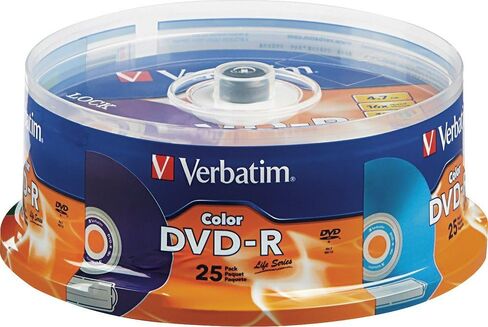 Verbatim - 16 قرص DVD-R (25 حزمة) - متعدد in Kuwait