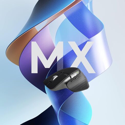 Logitech MX Master 3S Performance Wireless Mouse - Graphite With Bolt Reciever in Saudi Arabia