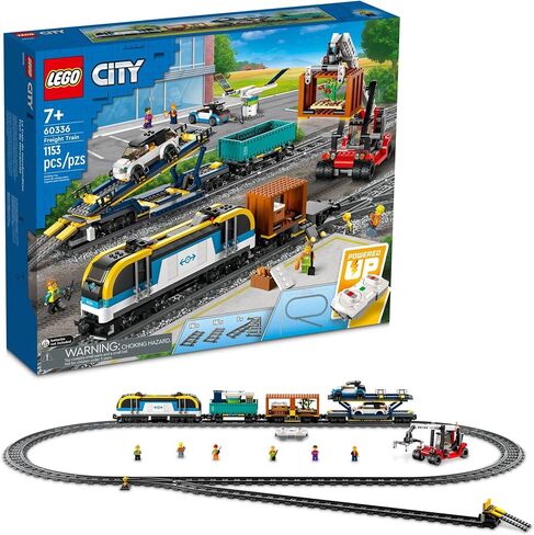 LEGO City Freight Train 60336 Building Toy Set with Powered Up Technology for Boys, Girls, and Kids Ages 7+ (1,153 Pieces) in Saudi Arabia