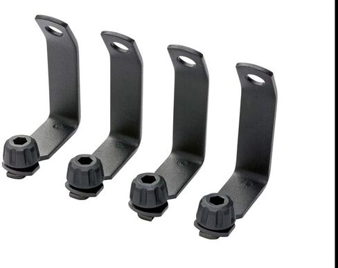 Yakima LoadStop Steel T-Slot Truck Crossbar Accessory with Built in Tie-Down Points Handles up to 250 Pounds, Black (Set of 4) in Kuwait