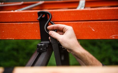 Yakima LoadStop Steel T-Slot Truck Crossbar Accessory with Built in Tie-Down Points Handles up to 250 Pounds, Black (Set of 4) in Kuwait