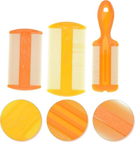 3 قطع من أمشاط هيلفيان ذات الأسنان الدقيقة، مشط مزدوج الجوانب لتصفيف الشعر، أمشاط شعر قشرة الرأس، مشط مزدوج الحافة للقطط والكلاب للشعر القصير للحيوانات الأليفة in Kuwait