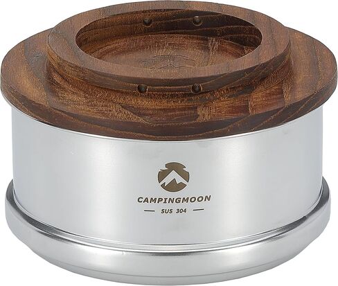 camping moon Mini Steamer φ4.7-Inch for Sierra Cup 304 Stainless Steel with Wood Lid S362-MG in Kuwait
