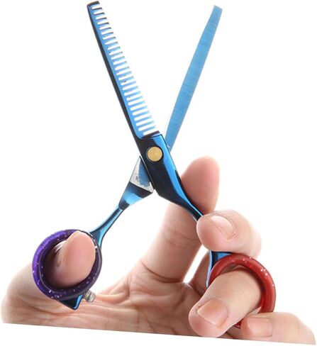 20Pcs Soft Silicone Finger Rings for Pet Shears and Barber Scissors Comfortable Finger Inserts Grips Thumb Protector Grooming Shear Accessories for Dog Hair Cutting in Kuwait