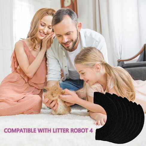 8 عبوات من مرشحات الكربون المتوافقة مع Litter Robot 4، مرشحات صندوق فضلات القطط بالفحم المنشط البديلة لامتصاص الروائح، مزيل الروائح الكريهة لصندوق الفضلات، يتحكم في الرطوبة ويحافظ على المنزل منتعشًا in Saudi Arabia
