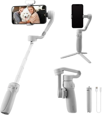 Zhiyun Smooth Q4 Gimbal Stabilizer, Built-in Extension Rod, Portable and Foldable, Vlogging Stabilizer, YouTube TikTok Video in Saudi Arabia