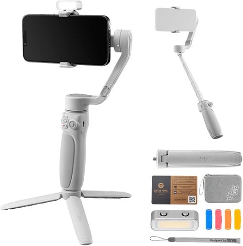 Zhiyun Smooth Q4 Gimbal Stabilizer, Built-in Extension Rod, Portable and Foldable, Vlogging Stabilizer, YouTube TikTok Video in Saudi Arabia