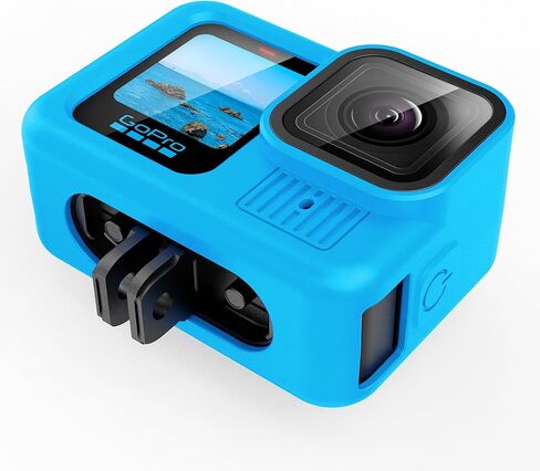 حافظة PCTC من السيليكون لهاتف Go Pro Hero 13 باللون الأسود، 6 عبوات واقي شاشة لـ Hero 13 وغطاء جانبي للبطارية وغطاء العدسة والحبل، مجموعة الملحقات فقط لـ GoPro Hero 13 (أسود) in Kuwait