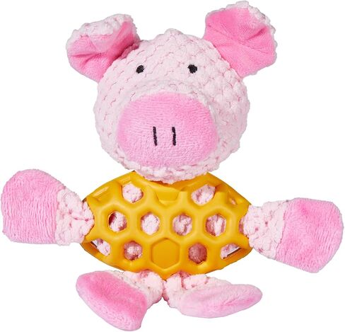Dog Toys Cute Squeaky Pig,Plush Puppy Chewing Toys with Soft Material,Fun for Puppies and Small Medium Dogs Indoor,Pink in Saudi Arabia