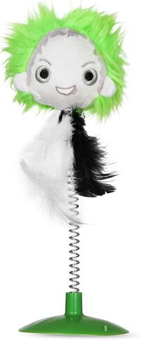 Beetlejuice Feathers Suction Swatter Cat Toy - 10.5 Inch with Feather Feature - Perfect for Indoor Cats and Kittens - Swatting Toy for Cats in Saudi Arabia