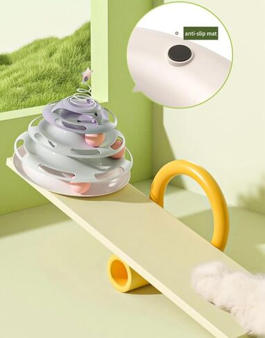 Free-Playing Star Cat Tower Purple, Cute and Interactive Cat Toy, Self Play Cat Toy for Endless Fun in Saudi Arabia