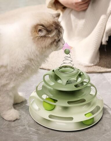 Free-Playing Star Cat Tower Purple, Cute and Interactive Cat Toy, Self Play Cat Toy for Endless Fun in Saudi Arabia