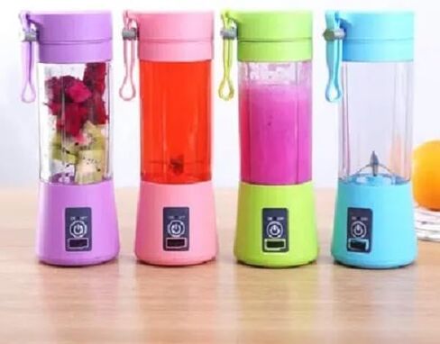 Portable Personal Blender, Mini Rechargeable USB Smoothie Maker, Stainless Steel Drink Mixer with Touch Screen Control (Purple), large in Saudi Arabia