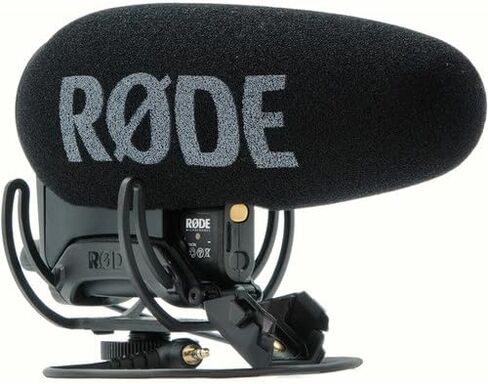 ميكروفون Rode VideoMic Pro Plus الموجود على الكاميرا مع Windbuster VideoMic Pro وكابل ذكر صغير إلى كابل أنثى صغير ستيريو in Kuwait
