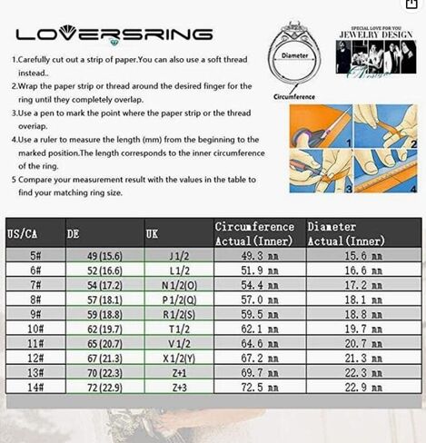 مجموعة خاتم الزفاف من LOVERSRING، مجموعة خواتم الزفاف للنساء من الذهب الأبيض المملوءة بالذهب الأبيض للرجال من تشيكوسلوفاكيا المصنوعة من الفولاذ المقاوم للصدأ in Kuwait