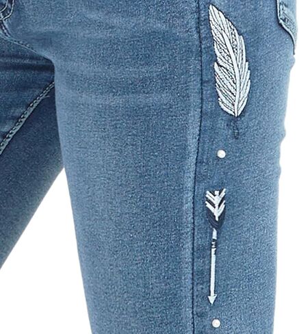 cffvdiz Embroidered Bootcut Jeans for Women in Saudi Arabia